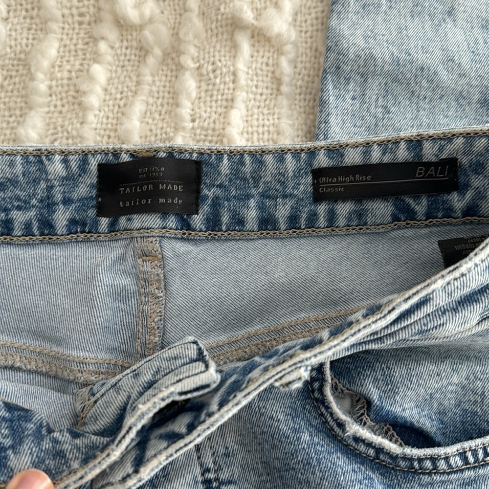 TAILOR MADE Ultra High Rise Classic Straight Bali Jeans | Size 28 - Picture 3 of 5